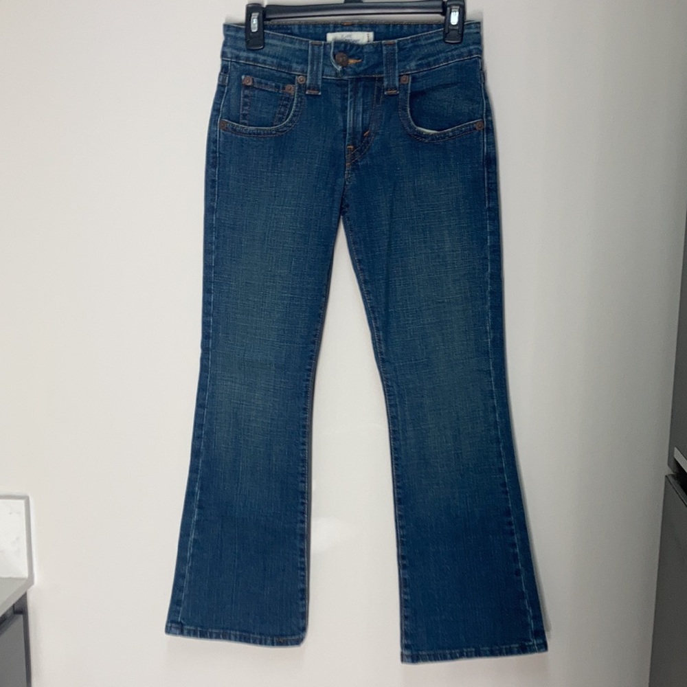 Levi’s flare 515 red tab button flap back pockets size 4P medium - Picture 5 of 15